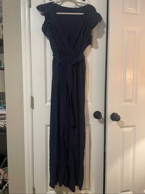 Navy Blue Wrap jumper